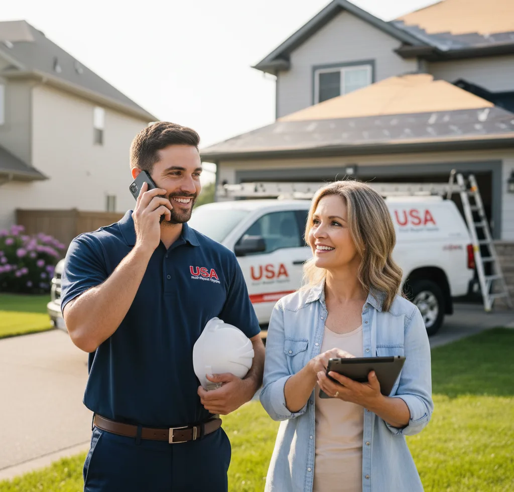 USA Roof Repair Experts customer support in Dysart